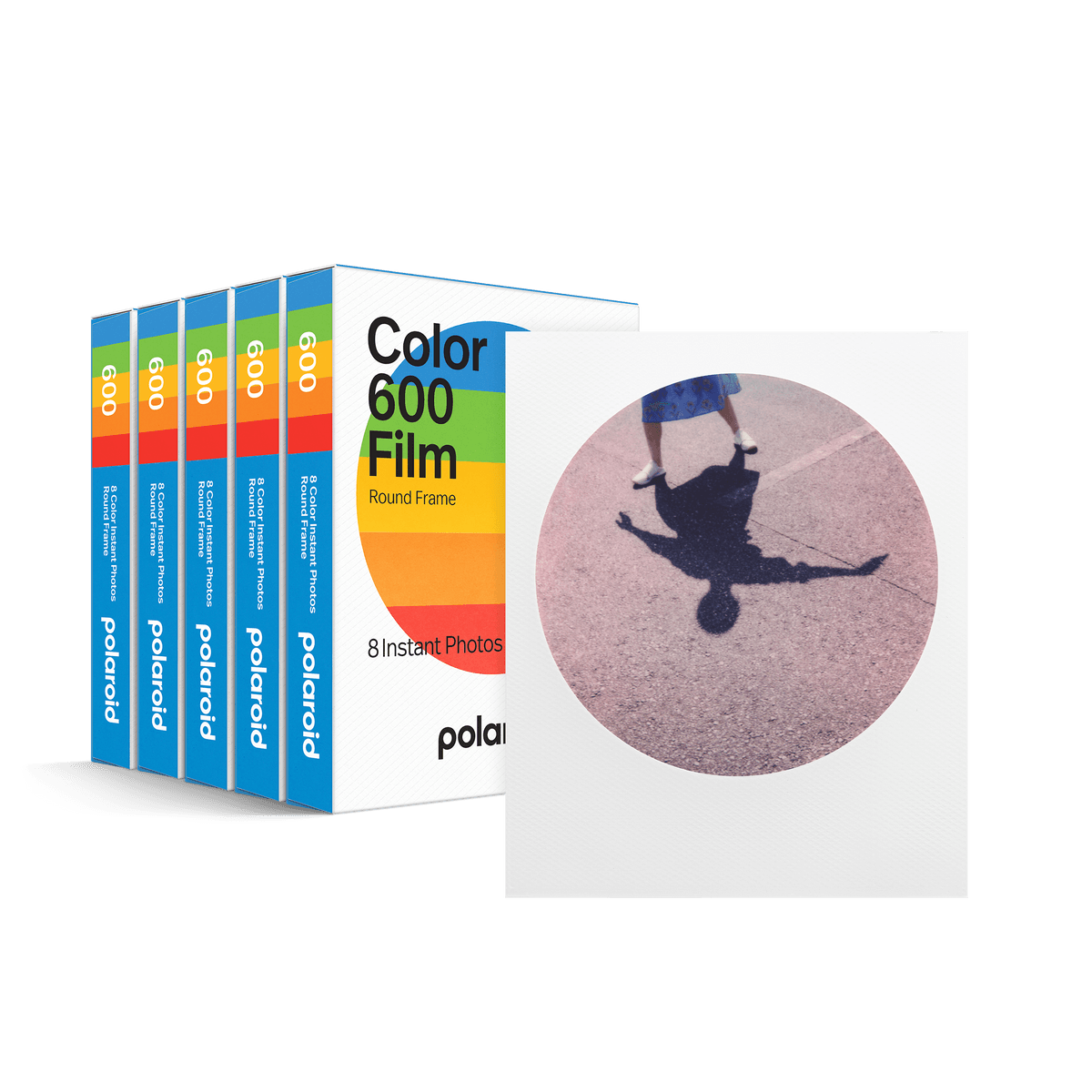 Color 600 Round Frame Film Five Pack